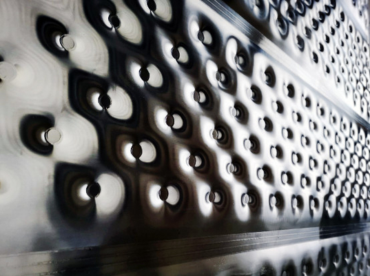 Calidad  Stainless Steel Pillow Dimple Plate Heat Exchanger Chillers Fábrica