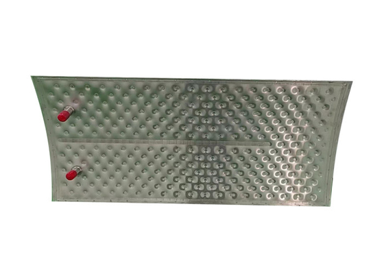 SS304 Soldadura por láser de hoyuelo de almohada 2 mm para cristalizadores intercambiadores de calor