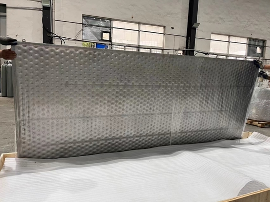 Almohada de acero inoxidable Dimple Plate For Beverage Cooling de la inmersión 3m m
