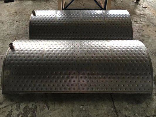 Intercambiador de calor de placa de almohada de 1-1,2 mm de espesor para soluciones de transferencia de calor personalizadas