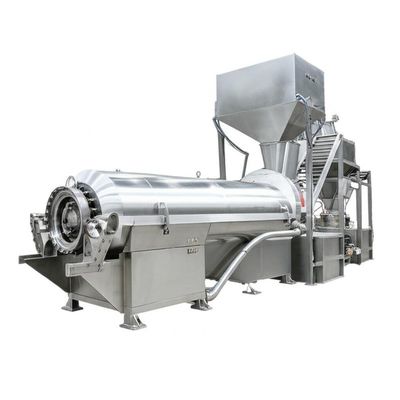 Sistema de centrifugación de separación y deshidratación continua de cristales con empuje de sal