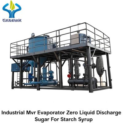 Evaporador industrial Mvr con descarga de líquido cero Azúcar para jarabe de almidón