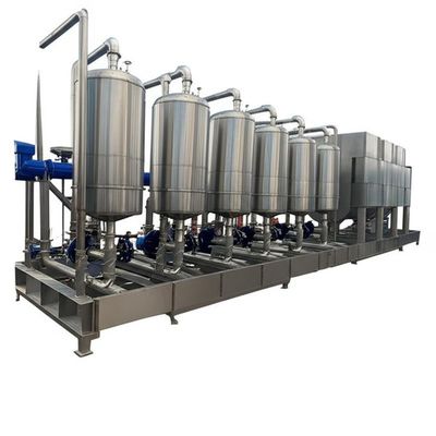 Equipo de cristalización al vacío con evaporador de efectos múltiples de 1600 lph para aguas residuales