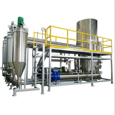 Equipo evaporador de efecto múltiple de película descendente para el tratamiento de efluentes