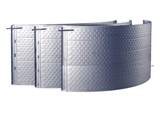 Tango de almohada de hoyuelo de acero inoxidable industrial para elaboración de cerveza Modo de forma de tambor simple o doble