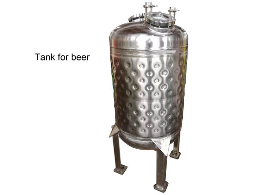el tanque de la chaqueta de la placa de la almohada 1000L, el tanque de almacenamiento vestido del vino