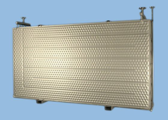 La almohada del cambiador de calor de la alta capacidad platea para las operaciones de la filtración del gran escala