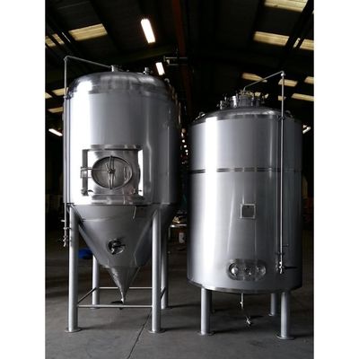 el tanque de la chaqueta de la placa de la almohada 500L, el 1.6M Beer Fermentation Tank con la chaqueta de enfriamiento