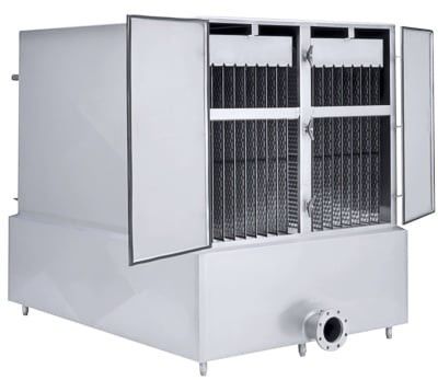 Refrigerador de agua en capa delgada de acero inoxidable del GMP los 3x2M